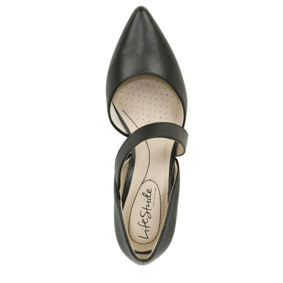 LifeStride Women's 8.5W Black Suki Asymmetrical Dress Pumps / Heels NIB