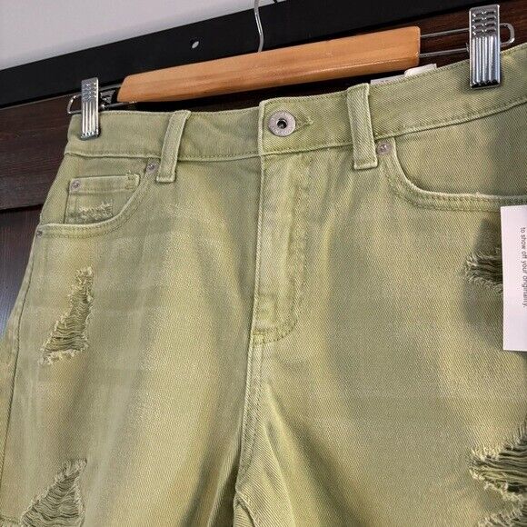 I.N.C. International Concepts Women's High Rise Distressed Hem Denim Shorts NWT