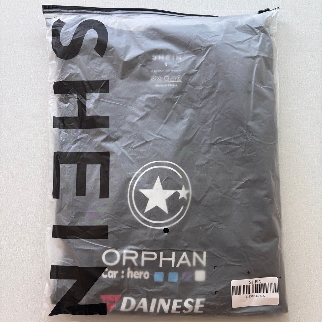 SHEIN Men's Size Small Graphic Moto Racing Logo Black Short Sleeve T-Shirt NWT