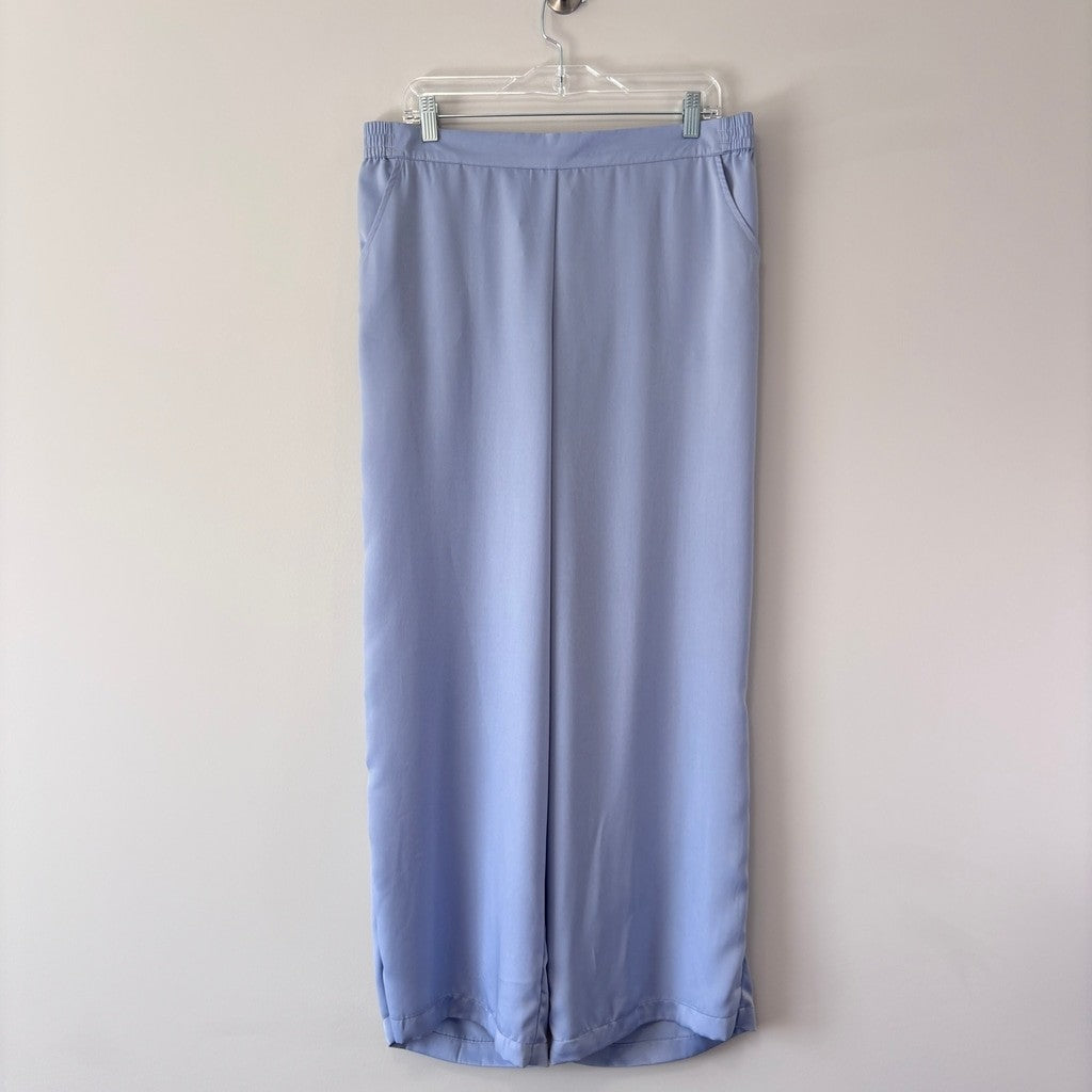 State of Day Women's Blue 2-Pc. Crepe de Chine Short-Sleeve Pajama Set NWT