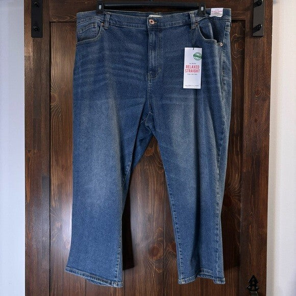 Celebrity Pink Trendy Plus Size 24 Hi-Rise Relaxed Straight Jeans The Retro NWT