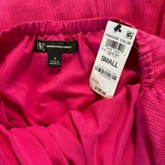 I.N.C. International Concepts Ruched Pink Halter Dress NWT