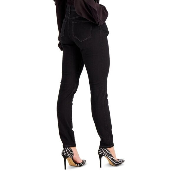 I.N.C. International Concepts Women's Petite Mid Rise Black Skinny Jeans NWT