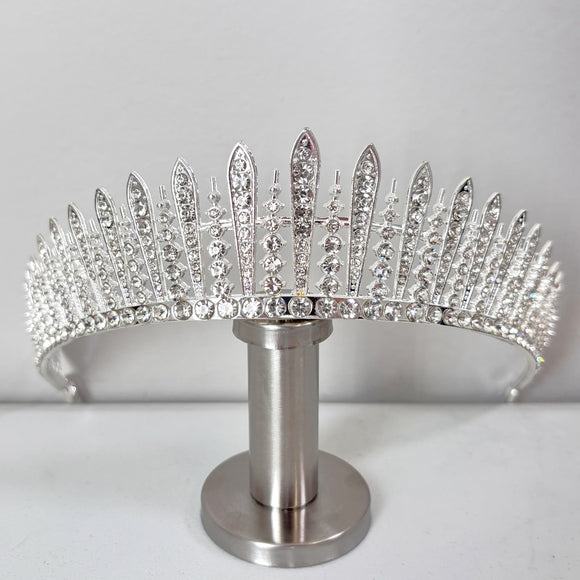Royal Princess Fringe Tiara / Crown for Wedding, Party or Prom NWT