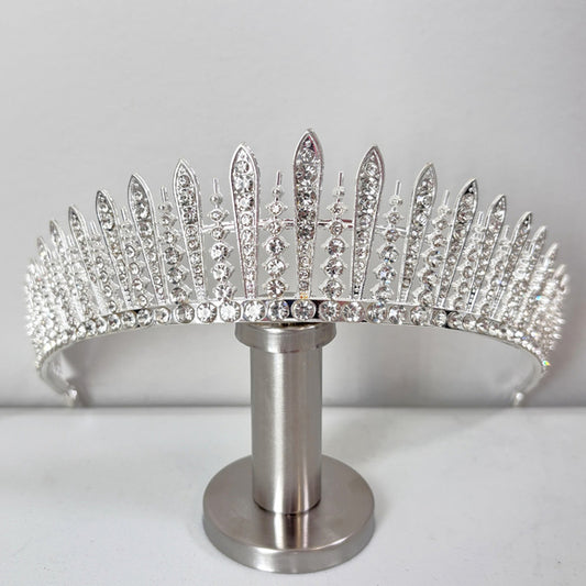 Royal Princess Fringe Tiara / Crown for Wedding, Party or Prom NWT