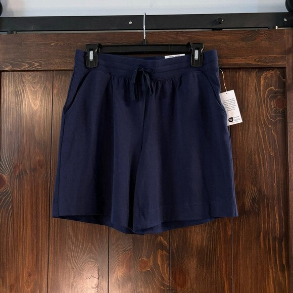 Karen Scott Casual Navy Blue Knit Shorts NWT