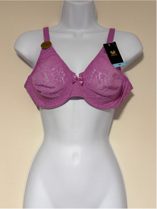 Wacoal Women's Size 38C Purple Halo Lace Molded Underwire Bra NWT