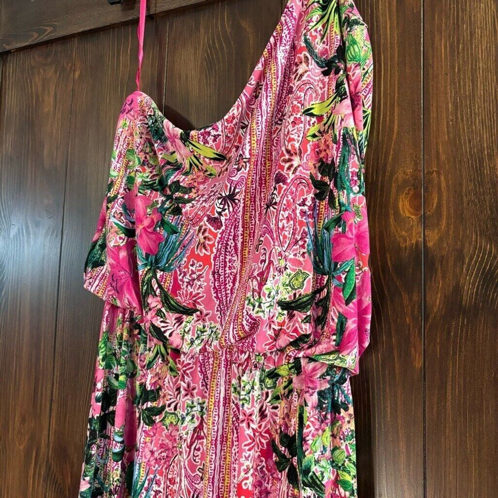 I.N.C. International Concepts Women's One-Shoulder Printed Maxi Dress NWT.
