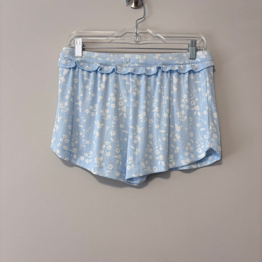 Roudelain Women's 2-Pc. Blue Pointelle Tank & Shorts Pajama Set NWT