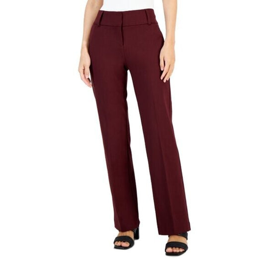 Alfani Women's Burgundy Ponté-Knit Dress Pants NWT