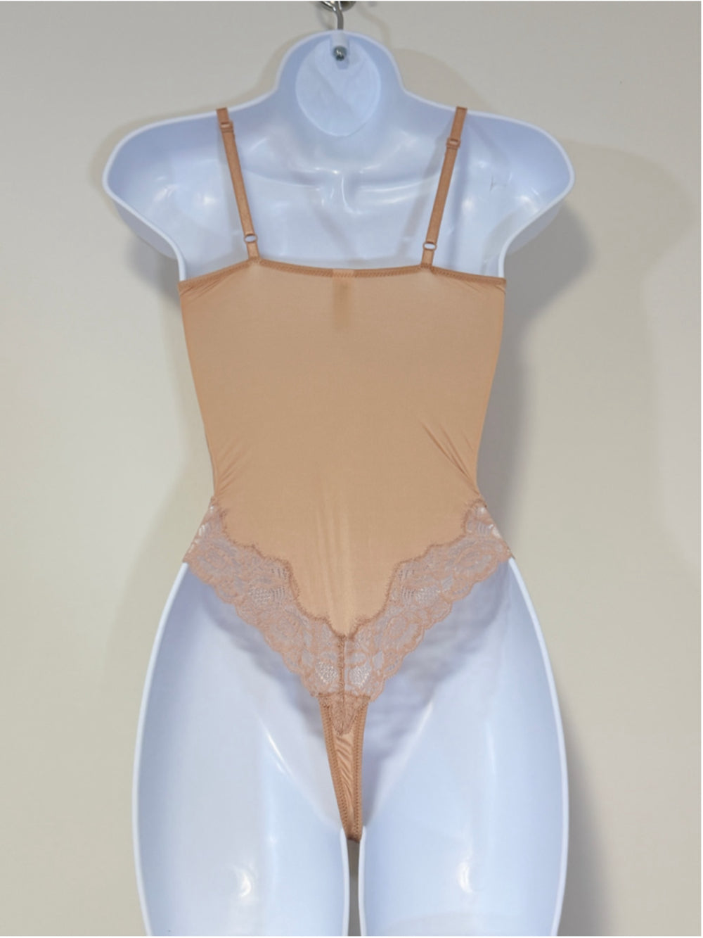 b.tempt'd by Wacoal Women's Small Beige Lace & Thong Bodysuit NWT