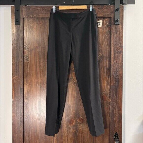 Anne Klein Black Clean Front Women's Dress Pants NWT