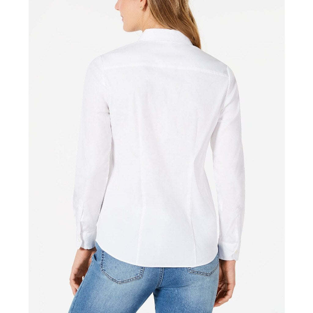 Charter Club Women's Size 18 White Classic Button-Down Dress Shirt NWT