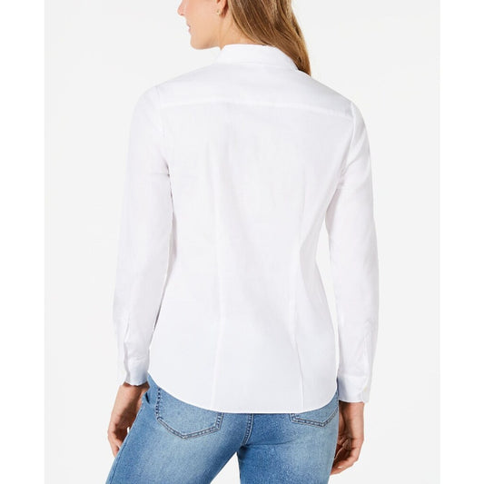 Charter Club Women's Size 18 White Classic Button-Down Dress Shirt NWT