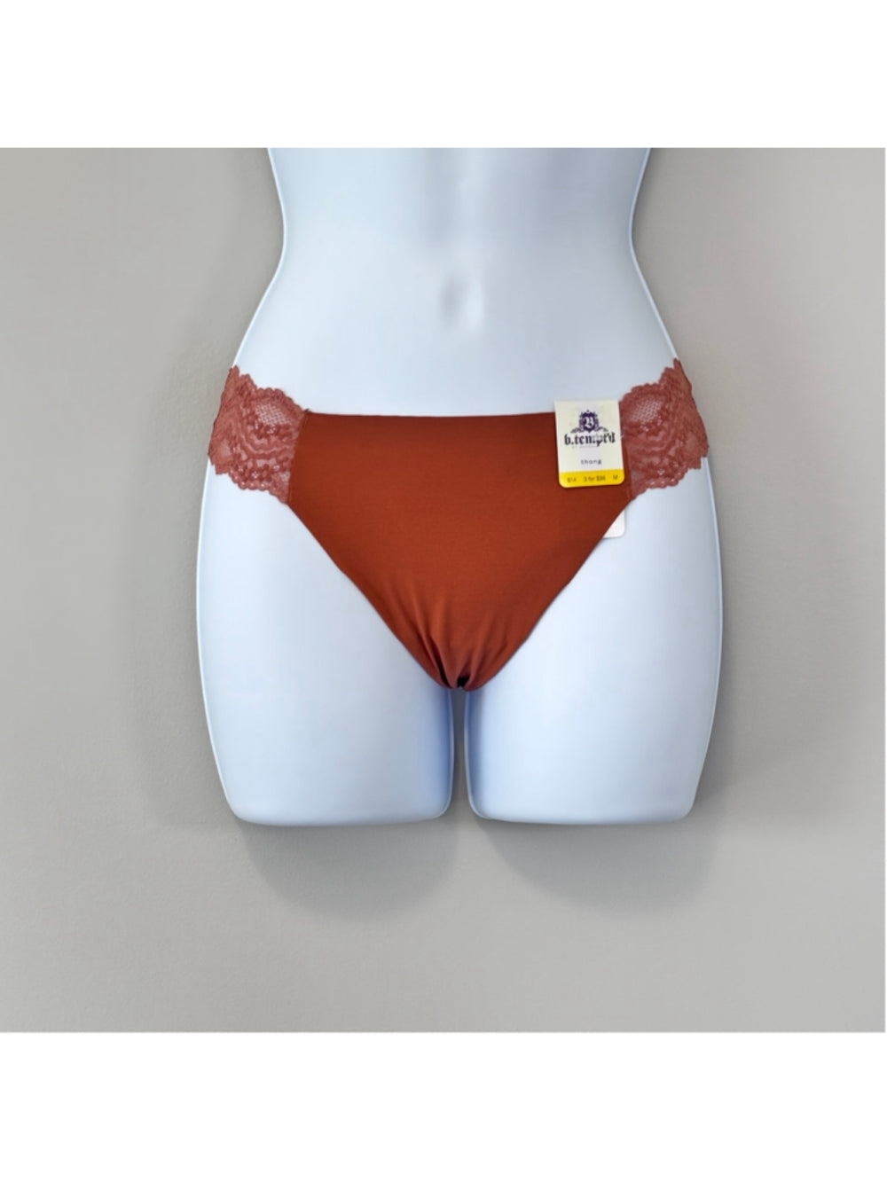 Women's Size Large Set of 3 Designer Thong Underwear NWT S55
