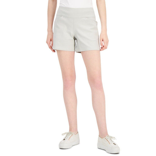 INC International Concepts Women's 16 Tan Mid-Rise Pull-On Shorts NWT