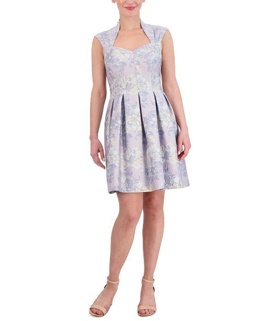 Vince Camuto Women's 14 Floral Retro Style Sweetheart-Neck Fit & Flare Dress NWT