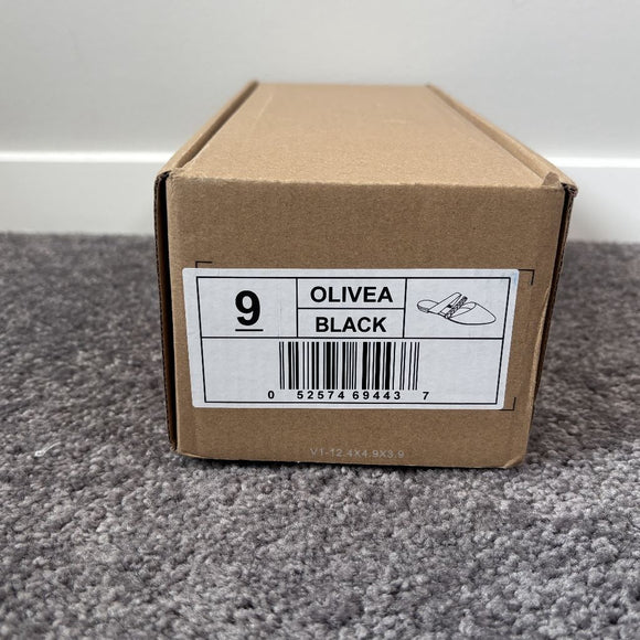 Journee Collection Women's Size 9 Black Olivea Braided Slides / Sandals NIB