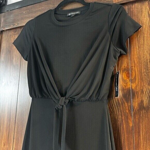 I.N.C. International Concepts Petite Black Knot-Front Dress NWT