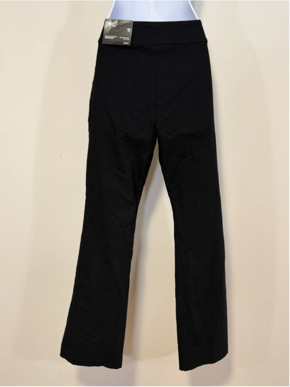 INC International Concepts Women's 8 Black Mid-Rise Bootcut Dress Pants NWT