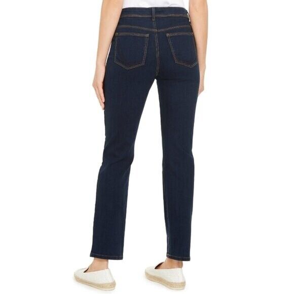 STYLE & CO High Rise Size 8L Straight Leg Dark Wash Jeans NWT