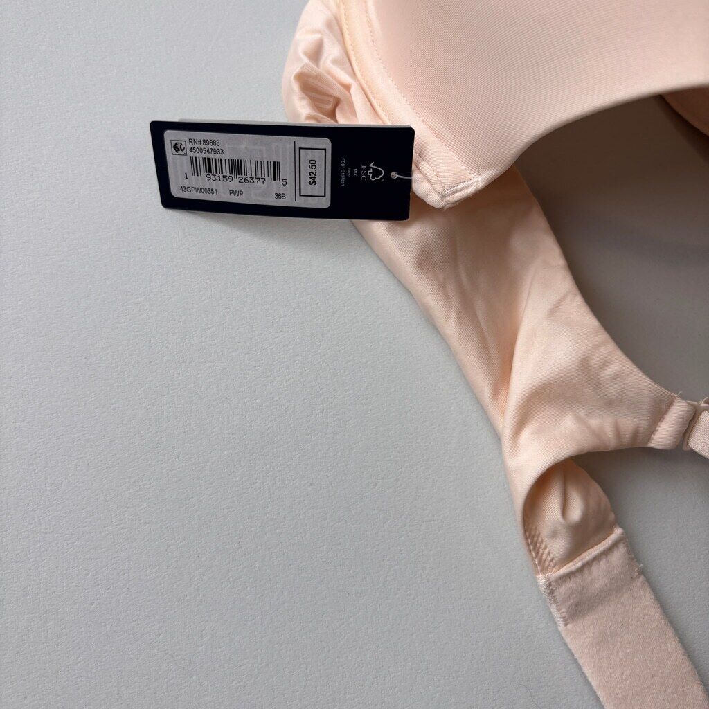 GAP GapBody Women's Light Pink Everyday Essentials T-Shirt Bra NWT