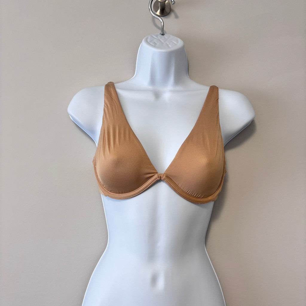 GAP Women's Beige Everyday Essentials Full-Coverage Unlined Bra NWT