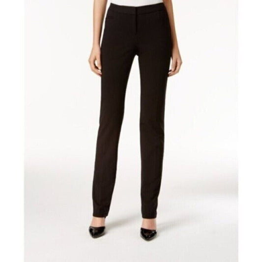 Alfani Petite Modern Straight-Leg Black Comfortable Dress Pants NWT