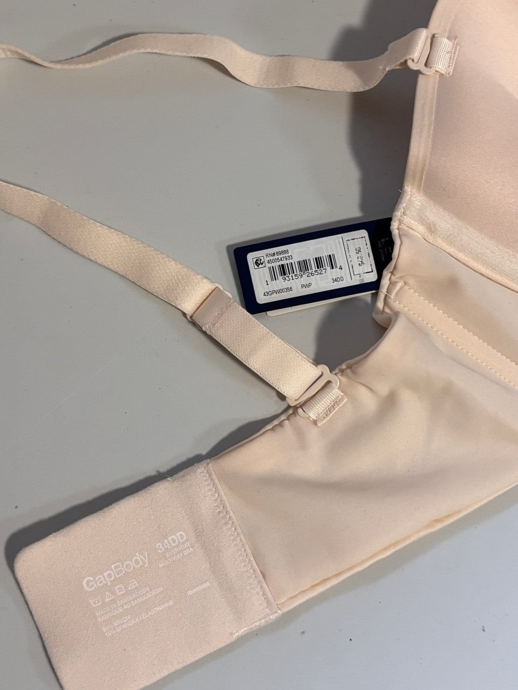 GAP GapBody Women's Light Pink Everyday Essentials Multi-Way Bra NWT