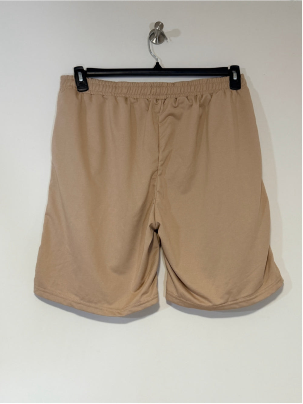 Shein Men's Big and Tall 2XL Beige Elastic Waist Knit Shorts NWT