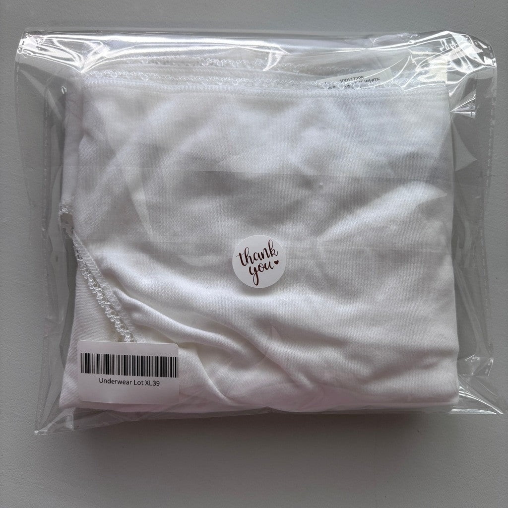 Charter Club Women's XL 100% Cotton 3 Pack of White Brief Underwear NWT XL39