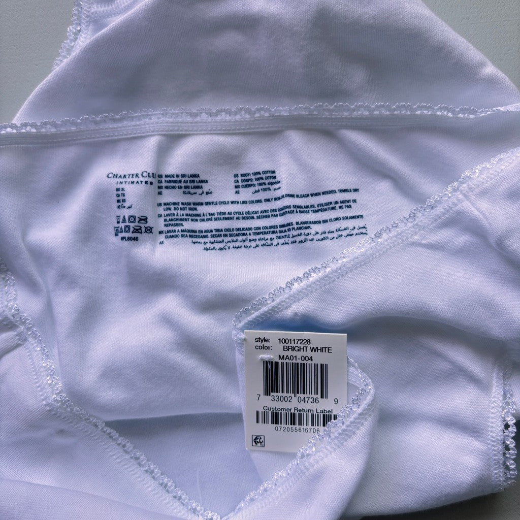 Charter Club Women's XL 100% Cotton 3 Pack of Multi Brief Underwear NWT XL33