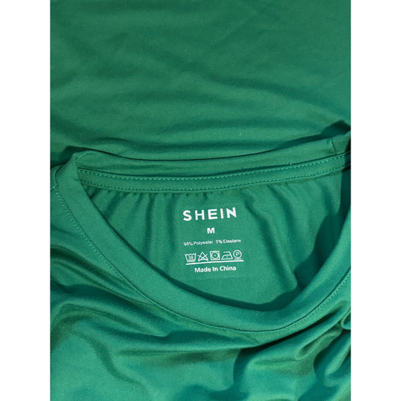 SHEIN Size Medium Dread Graphic Green Short Sleeve T-Shirt NWT