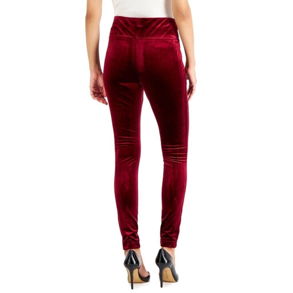 I.N.C. International Concepts Burgundy Velvet Skinny Pants NWT.