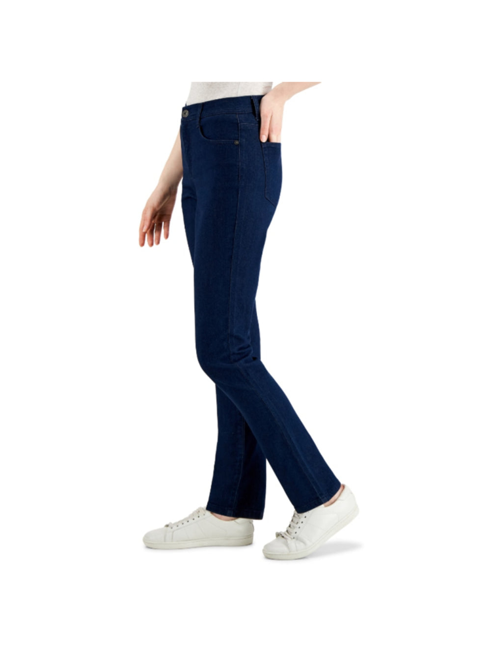 Style & Co 12 Petite Slim Leg Mid-Rise Dark Wash Jeans NWT