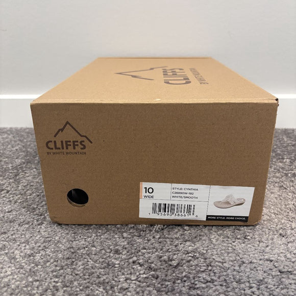 Cliffs by White Mountain Women's 10W & 11W White Cynthia Flower Sandals NIB