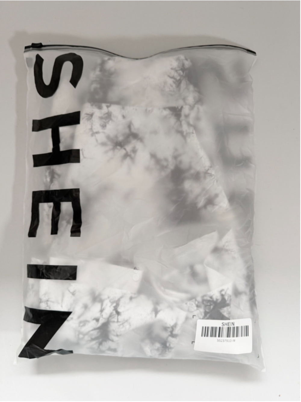 SHEIN Women's Medium Black White Tie Dye Skort Mini Skirt Shorts NWT