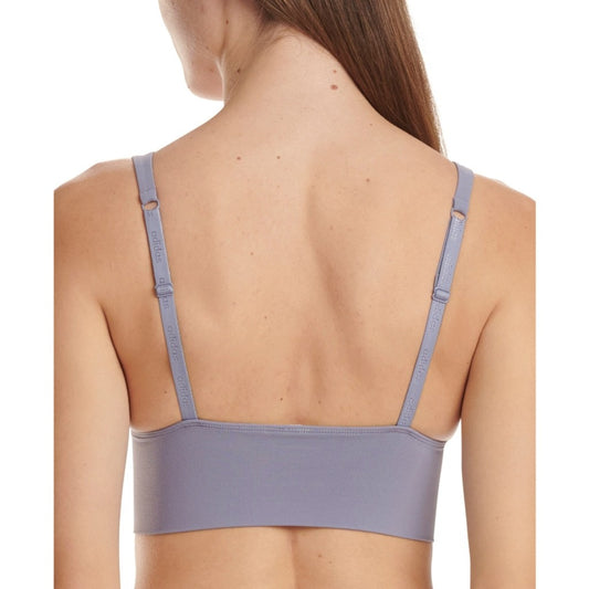 Adidas Women's Large Purple Longline Plunge Light Support Bra / Sports Bra NWT