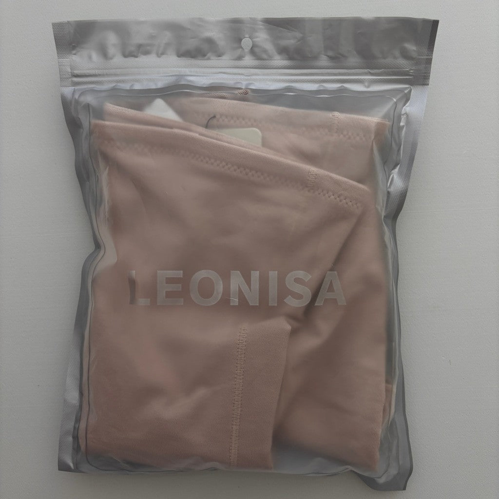 Leonisa Women's XL Beige High-Waisted Sheer Bottom Sculpting Shapewear NWT