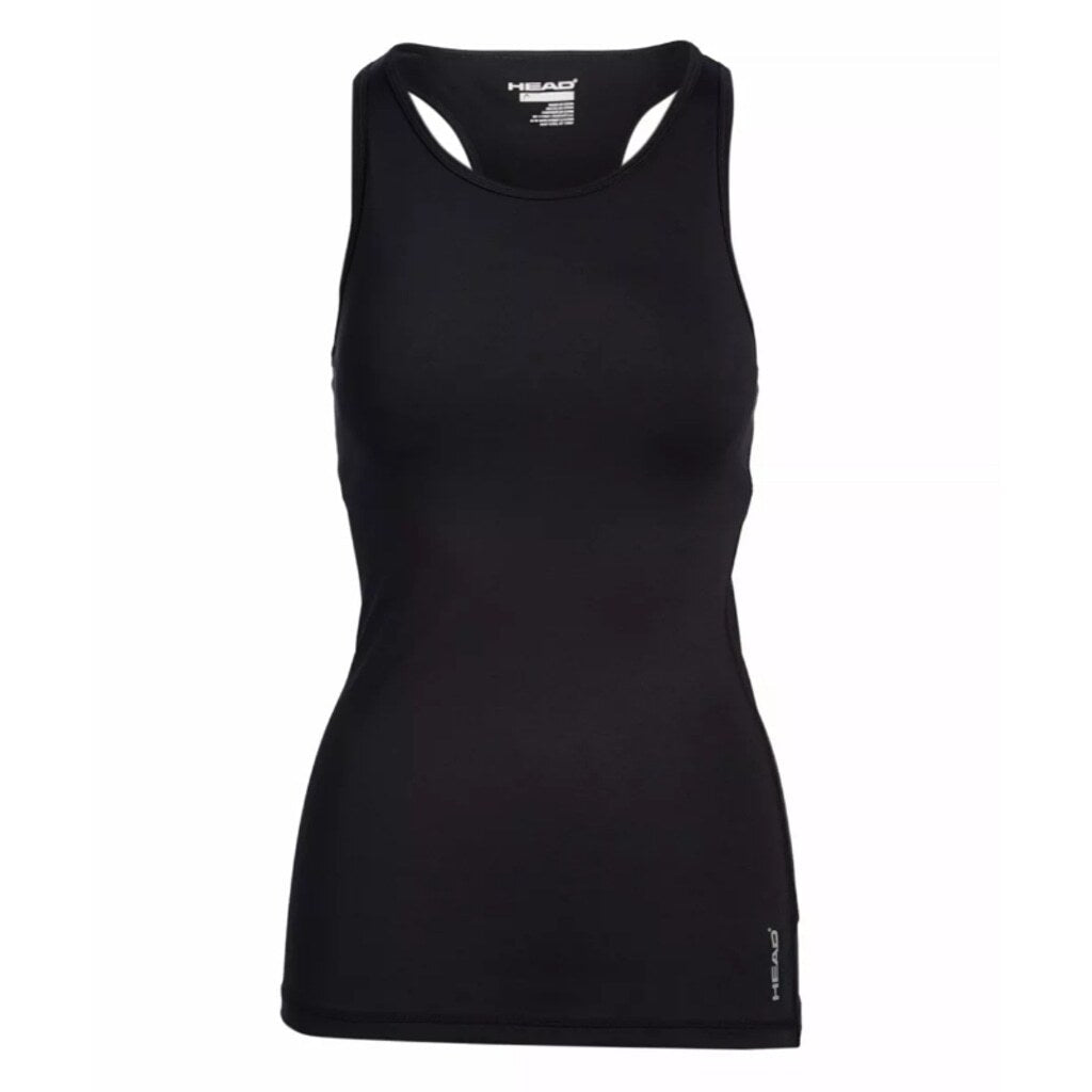 Head Women's Size XS Black Advantage Built-In-Bra Racerback Tank NWT