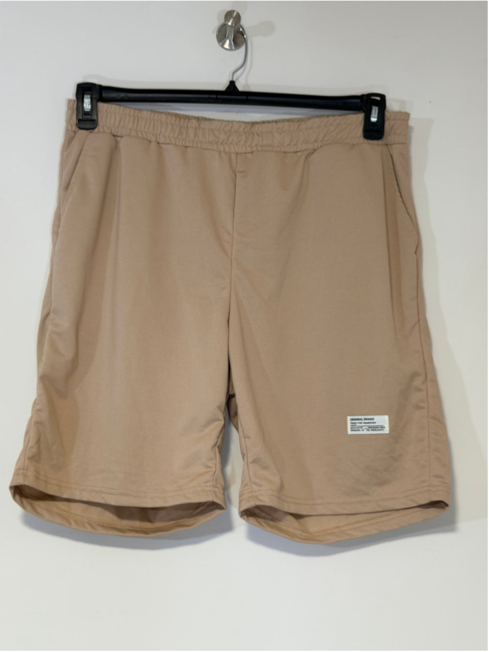 Shein Men's Big and Tall 2XL Beige Elastic Waist Knit Shorts NWT