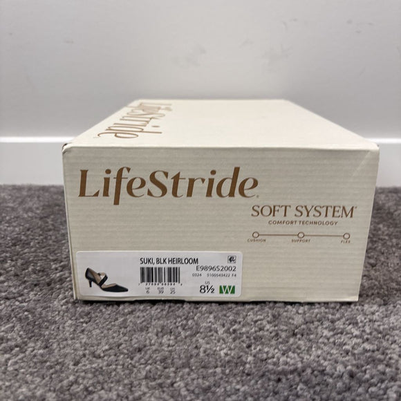 LifeStride Women's 8.5W Black Suki Asymmetrical Dress Pumps / Heels NIB
