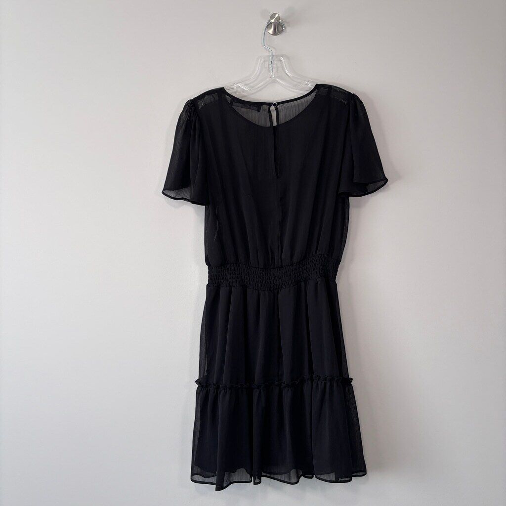 Karl Lagerfeld Paris Women's Crinkle Chiffon Dress NWT