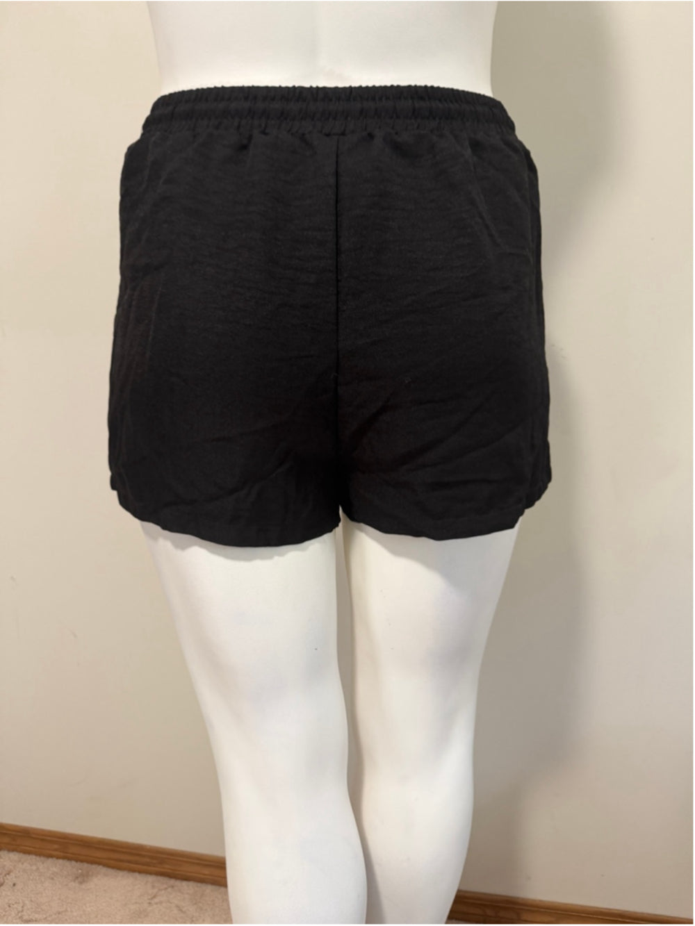 SHEIN Women's XL Black Drawstring Lounge / Athletic Shorts NWT