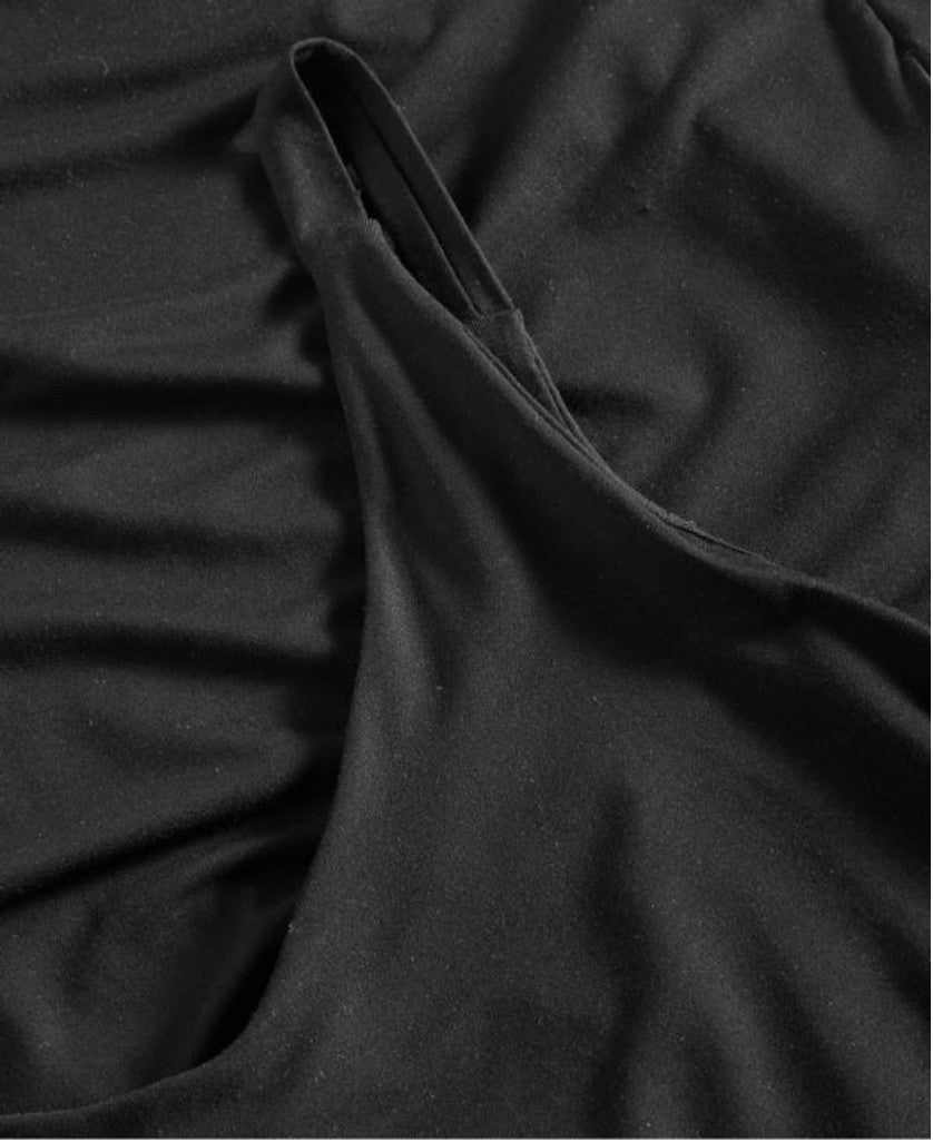 State of Day Women's XS Black Fluid Knit Solid Tank Chemise / Pajamas NWT