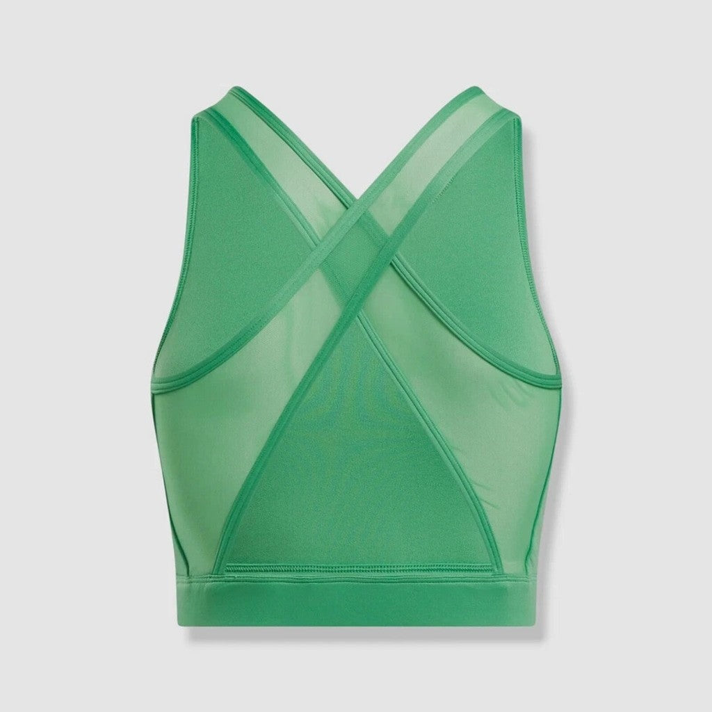 Reebok Identity Size M Train Vector Bralette / Sports Bra in Green NWT