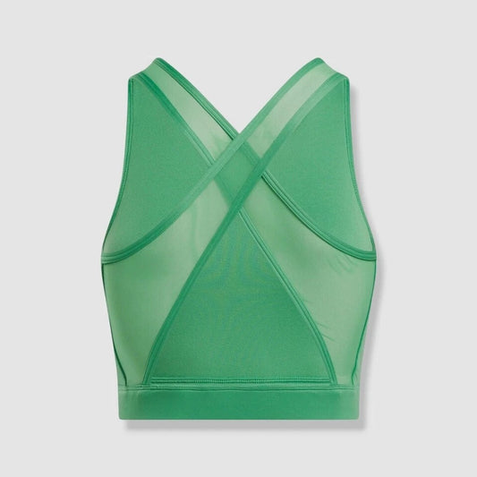 Reebok Identity Size M Train Vector Bralette / Sports Bra in Green NWT