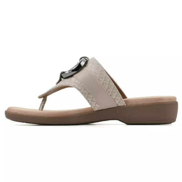 Cliffs by White Mountain Women's 7 & 8 White Benedict Comfort Sandals NWT