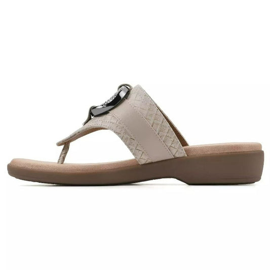 Cliffs by White Mountain Women's 7 & 8 White Benedict Comfort Sandals NWT