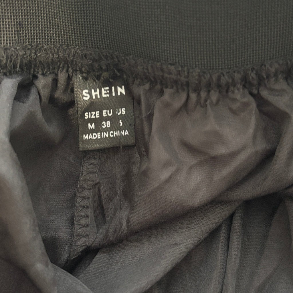 Shein Women's Medium Black Fluffy Tulle Tutu Skirt w/ Elastic Band Waist NIB